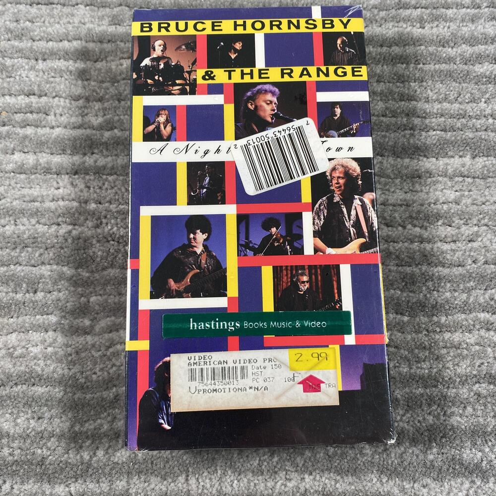 Bruce Hornsby & The Range A Night On The Town VHS Rock Music Video New Sealed